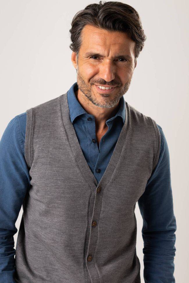 Privati Firenze Strickwaren Herren Privati Firenze Cardigan Slim Einfarbig 100% Merinowolle