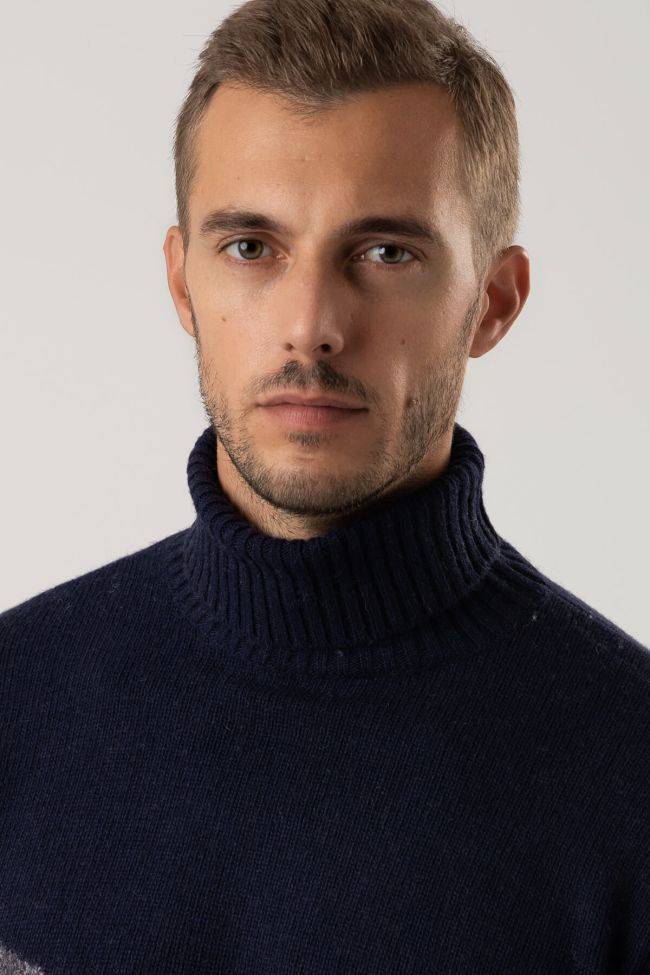 Privati Firenze Strickwaren Herren Privati Firenze Hoher Kragen Slim Muster 50% Wool 20% Pa 20%vi 10% Cashmere