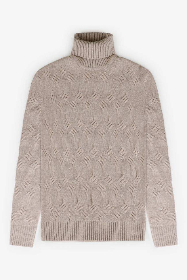 privati firenze Strickwaren Herren Privati Firenze hoher Kragen Slim Muster 90% wolle 10% Kaschmir