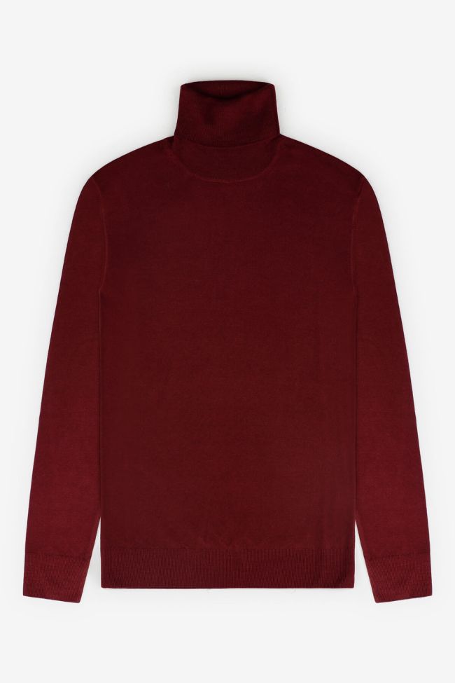 privati firenze Strickwaren Herren Privati Firenze hoher Kragen Slim Einfarbig 100% Merinowolle