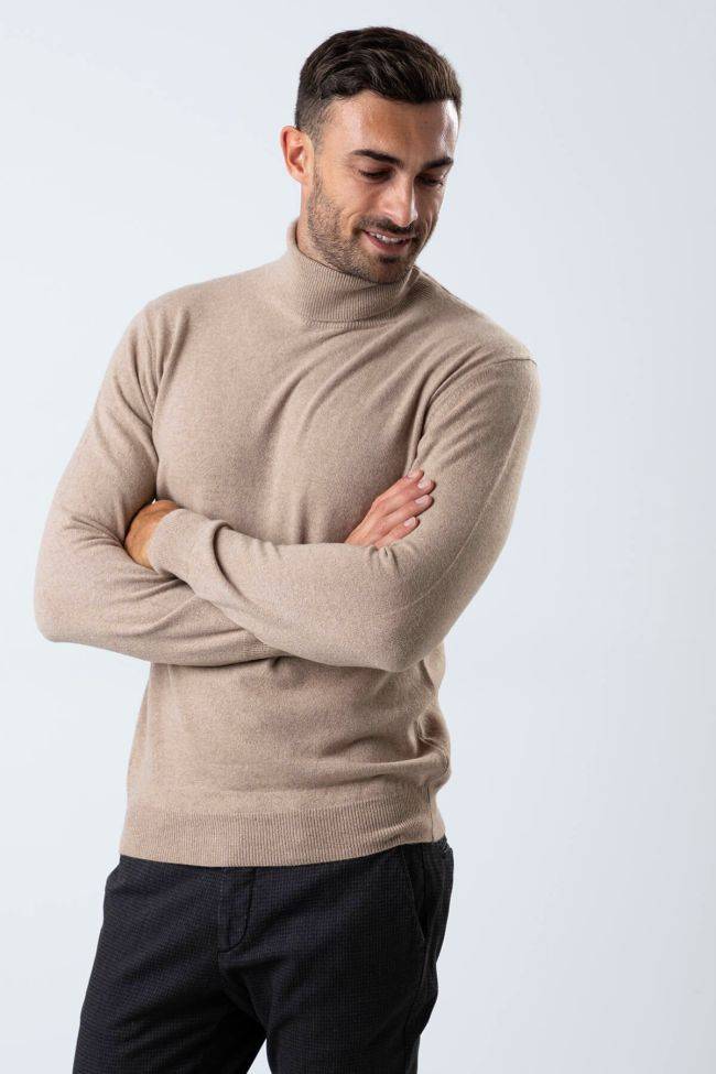 privati firenze Strickwaren Herren Privati Firenze hoher Kragen Slim Einfarbig 100% Kaschmir