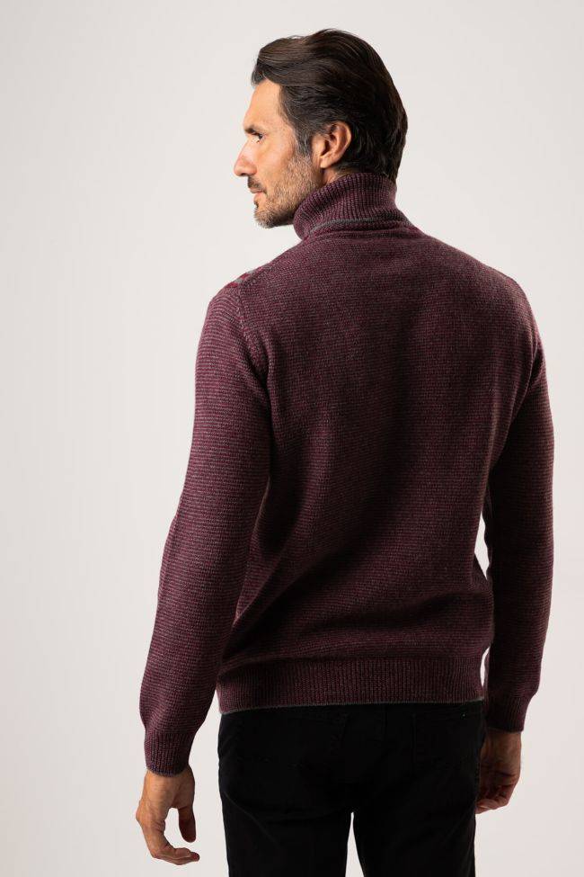 Privati Firenze Strickwaren Herren Privati Firenze Hoher Kragen Slim Muster 50% Wool 20% Pa 20%vi 10% Cashmere