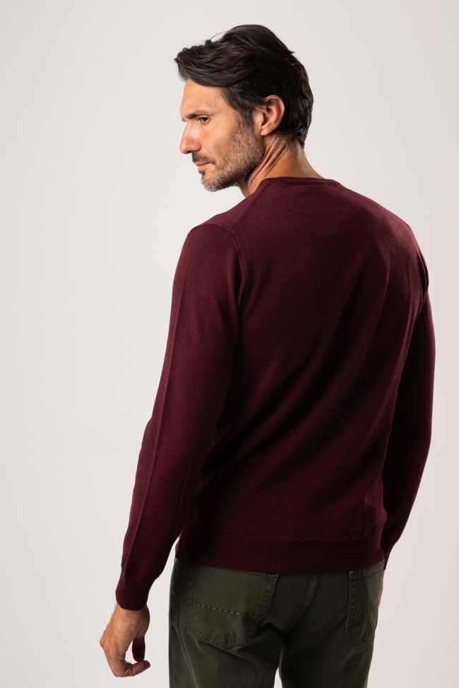 Privati Firenze Strickwaren Herren Privati Firenze Rundhalsausschnitt Slim Einfarbig 100% Merinowolle