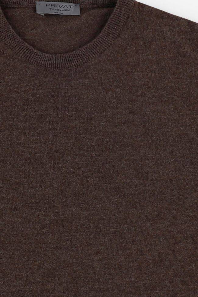 privati firenze Strickwaren Herren Privati Firenze Rundhalsausschnitt Slim Einfarbig 70% Wolle, 30% Kaschmir