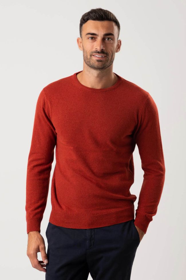 privati firenze Strickwaren Herren Privati Firenze Rundhalsausschnitt Slim Einfarbig 100% Kaschmir