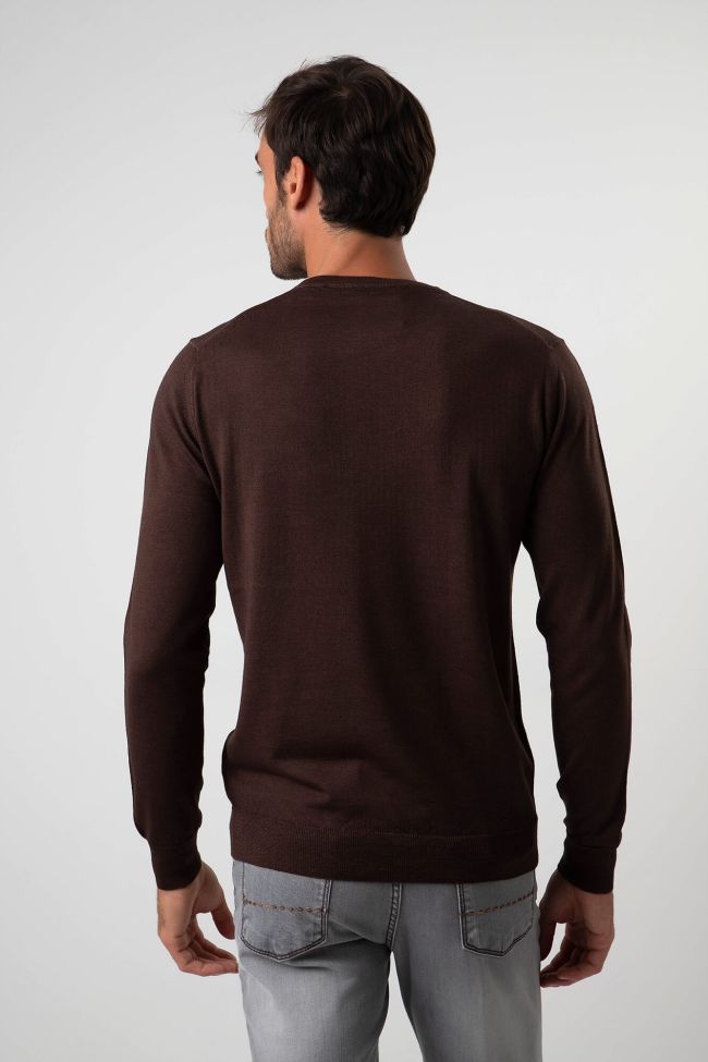 Privati Firenze Strickwaren Herren Privati Firenze Rundhalsausschnitt Regular Einfarbig 100% Merinowolle