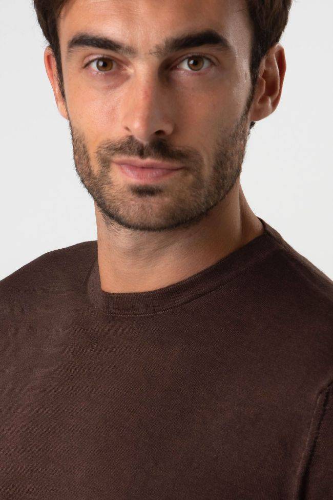 Privati Firenze Strickwaren Herren Privati Firenze Rundhalsausschnitt Regular Einfarbig 100% Merinowolle