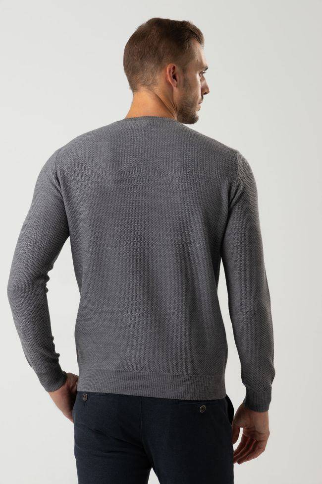 Privati Firenze Strickwaren Herren Privati Firenze Rundhalsausschnitt Slim Einfarbig 100% Merinowolle