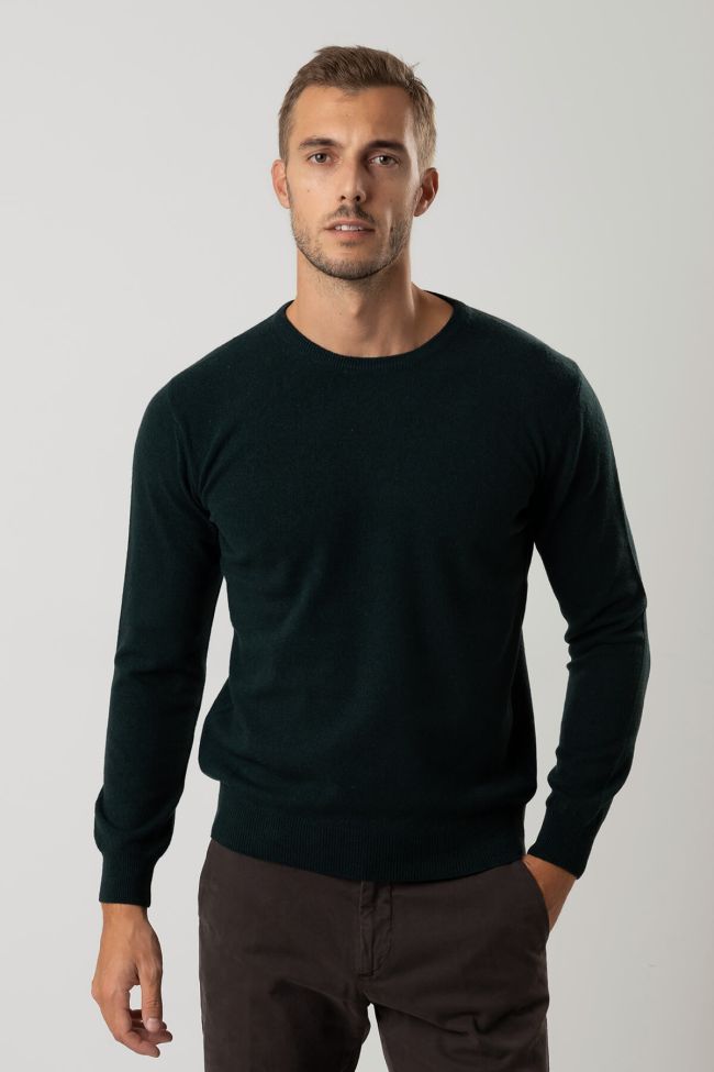 privati firenze Strickwaren Herren Privati Firenze Rundhalsausschnitt Slim Einfarbig 100% Kaschmir