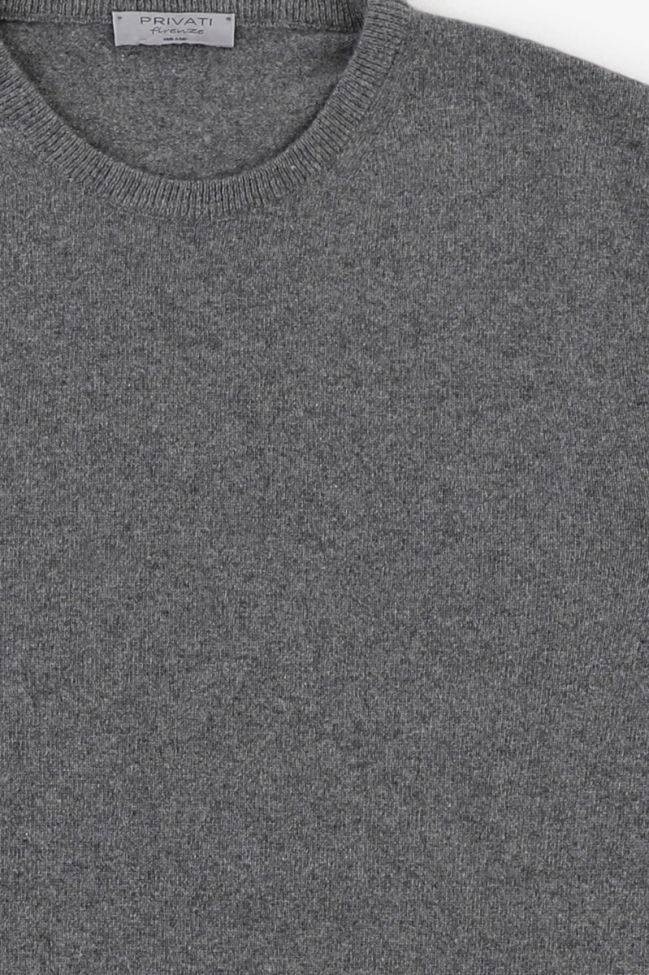 Privati Firenze Strickwaren Herren Privati Firenze Rundhalsausschnitt Regular Einfarbig 100% Kaschmir