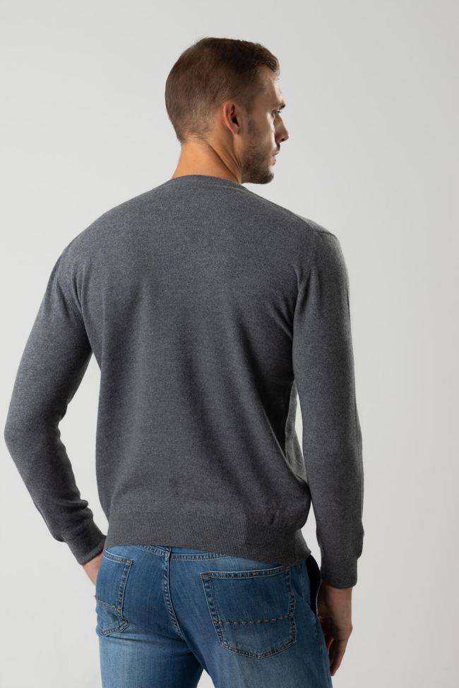 Privati Firenze Strickwaren Herren Privati Firenze Rundhalsausschnitt Slim Einfarbig 90% Wolle 10% Kaschmir