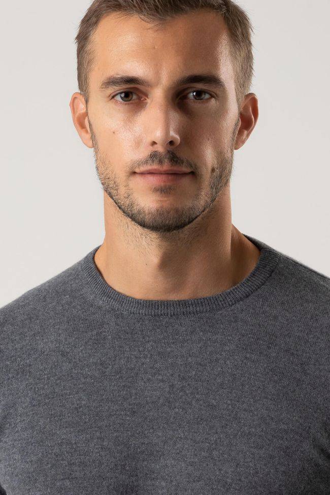 Privati Firenze Strickwaren Herren Privati Firenze Rundhalsausschnitt Slim Einfarbig 90% Wolle 10% Kaschmir