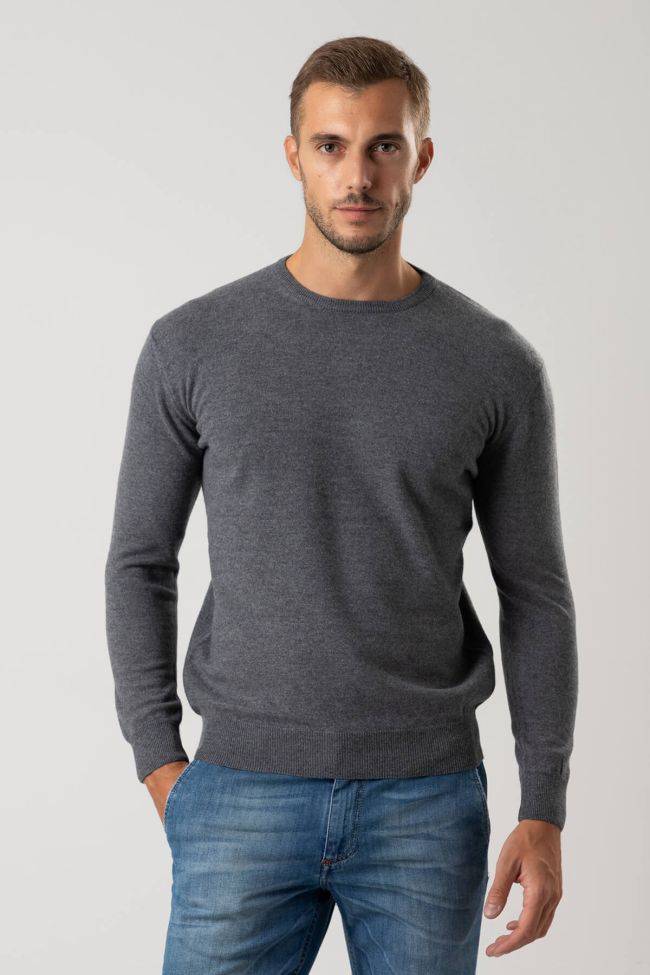 privati firenze Strickwaren Herren Privati Firenze Rundhalsausschnitt Slim Einfarbig 90% wolle 10% Kaschmir