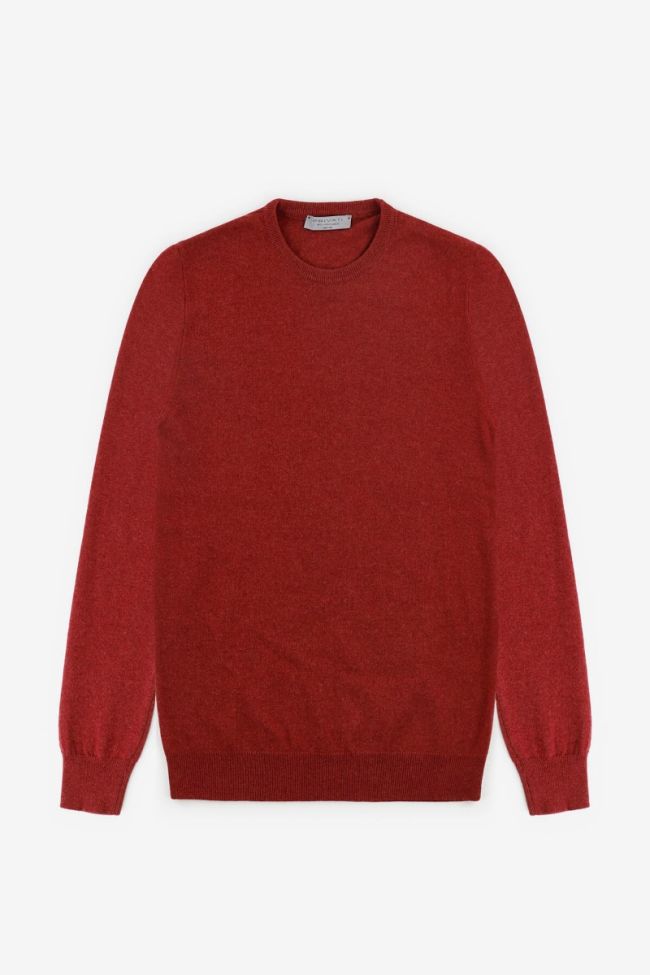 privati firenze Strickwaren Herren Privati Firenze Rundhalsausschnitt Regular Einfarbig 90% wolle 10% Kaschmir