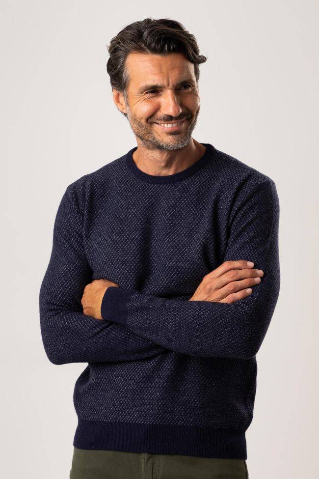 privati firenze Strickwaren Herren Privati Firenze Rundhalsausschnitt Slim Einfarbig 50% wool 20% pa 20%vi 10% cashmere