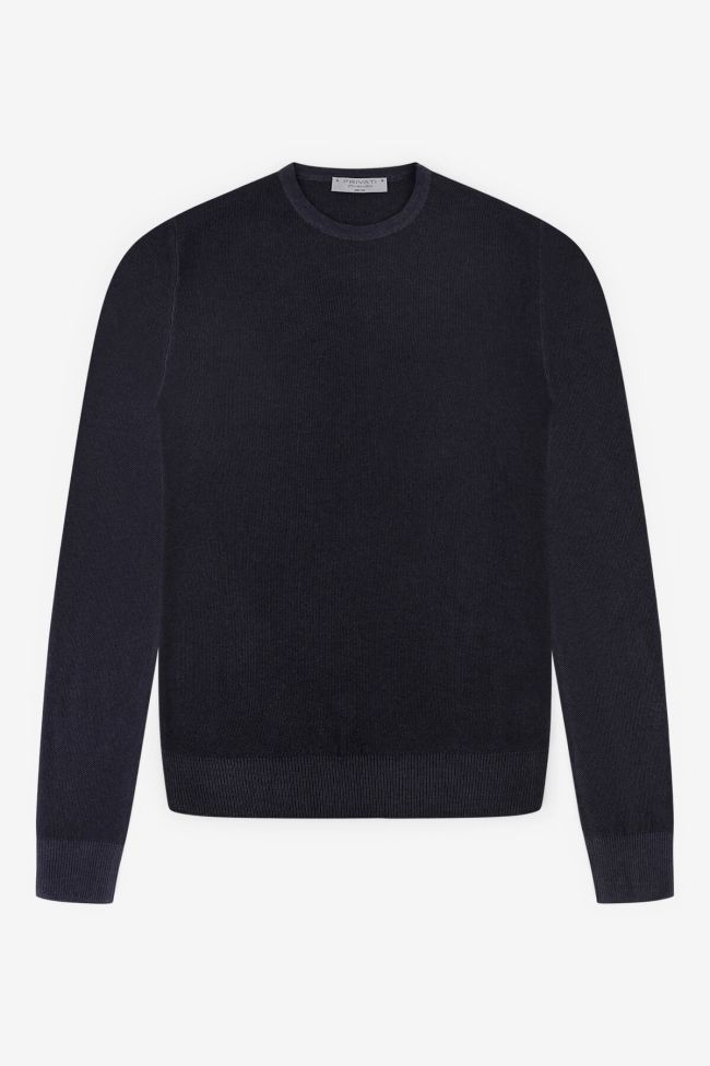 Privati Firenze Strickwaren Herren Privati Firenze Rundhalsausschnitt Regular Einfarbig 100% Merinowolle