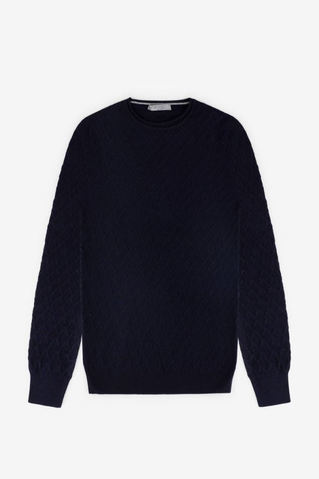 privati firenze Strickwaren Herren Privati Firenze Rundhalsausschnitt Regular Muster 90% wolle 10% Kaschmir