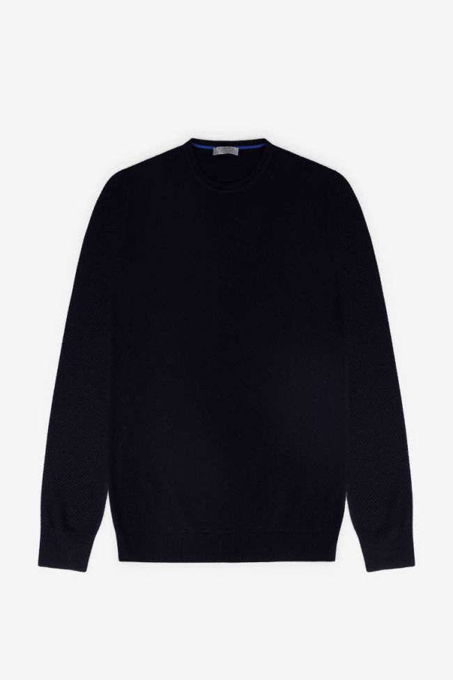 privati firenze Strickwaren Herren Privati Firenze Rundhalsausschnitt Regular Halb Unifarben 100% Merinowolle