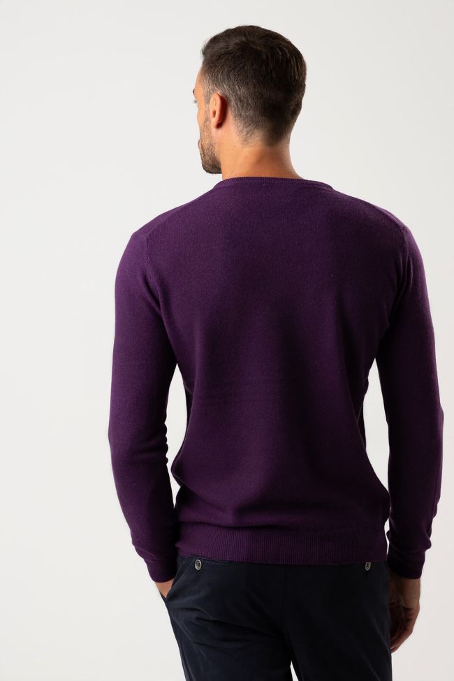 Privati Firenze Strickwaren Herren Privati Firenze Rundhalsausschnitt Slim Einfarbig 90% Wolle 10% Kaschmir