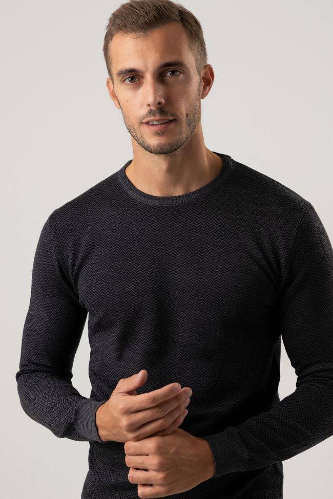 Privati Firenze Strickwaren Herren Privati Firenze Rundhalsausschnitt Slim Halb Unifarben 100% Merinowolle