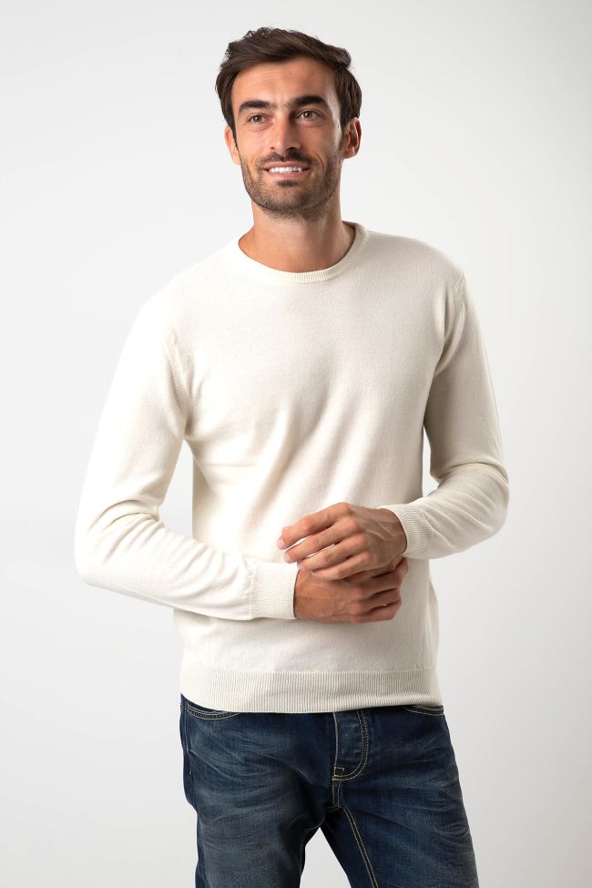 privati firenze Strickwaren Herren Privati Firenze Rundhalsausschnitt Slim Einfarbig 90% wolle 10% Kaschmir