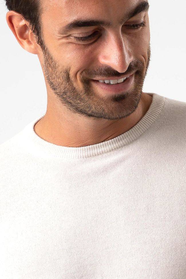 Privati Firenze Strickwaren Herren Privati Firenze Rundhalsausschnitt Slim Einfarbig 90% Wolle 10% Kaschmir