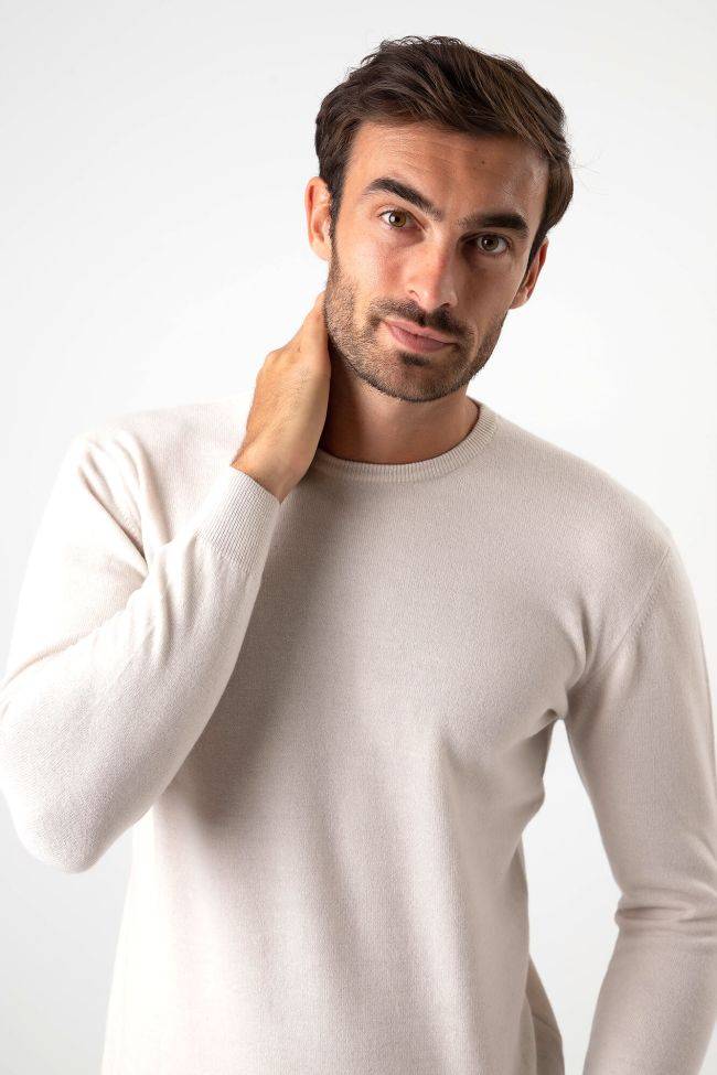 privati firenze Strickwaren Herren Privati Firenze Rundhalsausschnitt Slim Einfarbig 90% wolle 10% Kaschmir