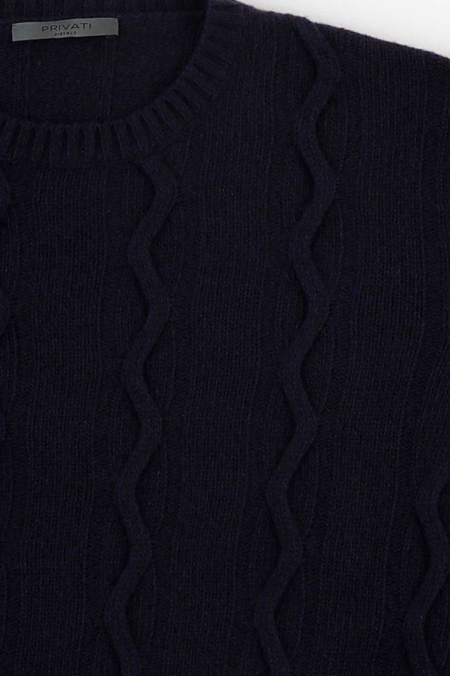 Privati Firenze Strickwaren Herren Privati Firenze Rundhalsausschnitt Slim Muster 100% Wolle