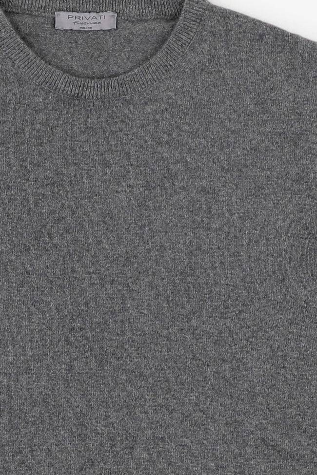 Privati Firenze Strickwaren Herren Privati Firenze Rundhalsausschnitt Regular Einfarbig 100% Kaschmir