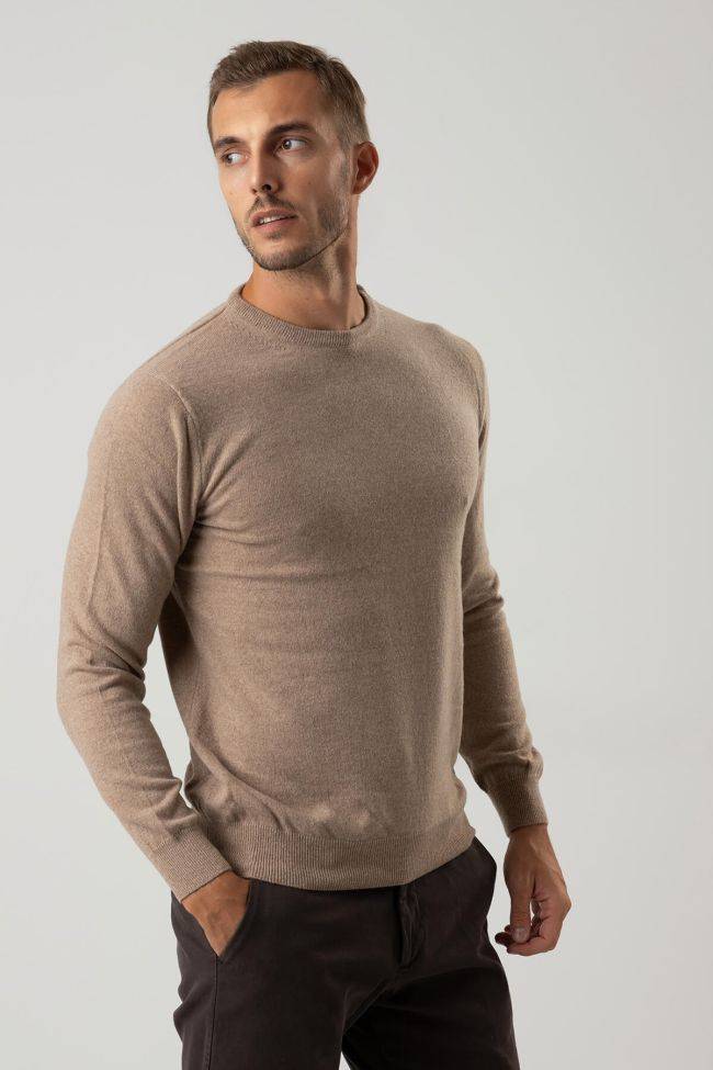 privati firenze Strickwaren Herren Privati Firenze Rundhalsausschnitt Slim Einfarbig 100% Kaschmir