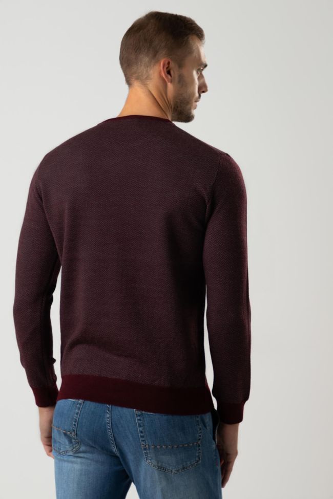 Privati Firenze Strickwaren Herren Privati Firenze Rundhalsausschnitt Slim Halb Unifarben 100% Merinowolle