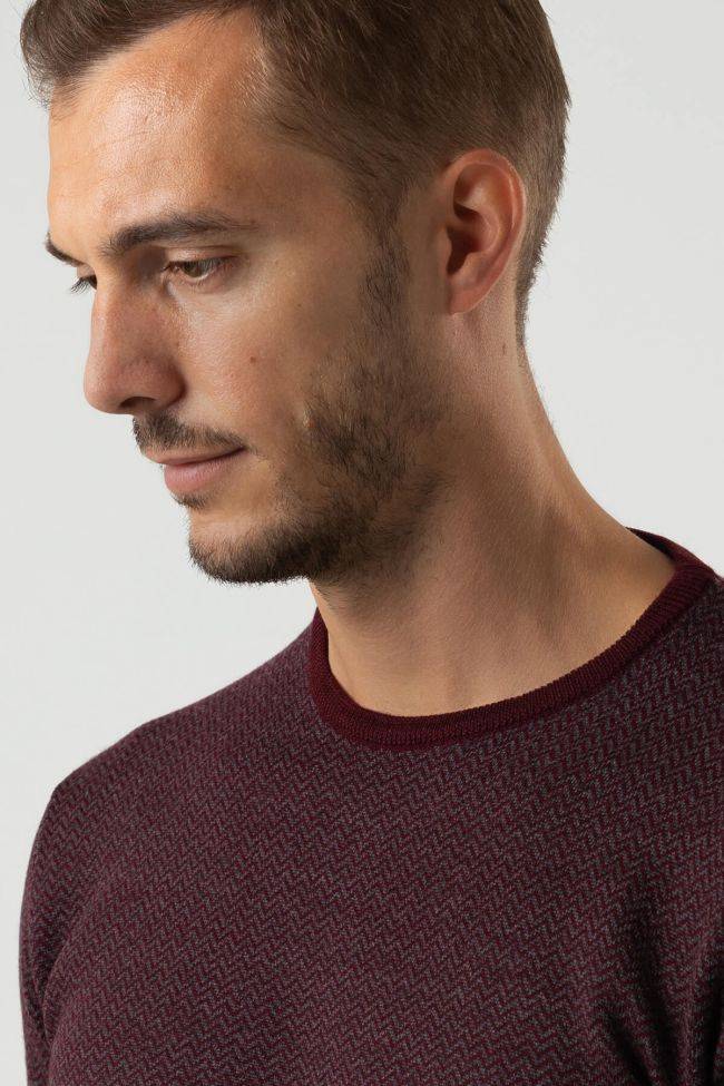 Privati Firenze Strickwaren Herren Privati Firenze Rundhalsausschnitt Slim Halb Unifarben 100% Merinowolle