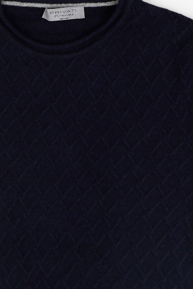 Privati Firenze Strickwaren Herren Privati Firenze Rundhalsausschnitt Regular Muster 90% Wolle 10% Kaschmir