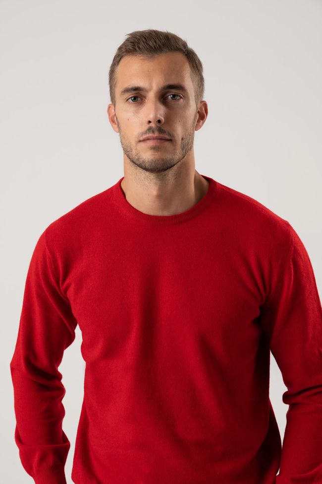 Privati Firenze Strickwaren Herren Privati Firenze Rundhalsausschnitt Slim Einfarbig 100% Kaschmir