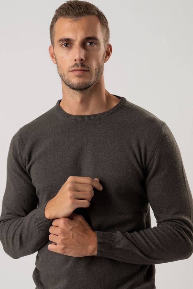 Privati Firenze Strickwaren Herren Privati Firenze Rundhalsausschnitt Slim Einfarbig 100% Kaschmir