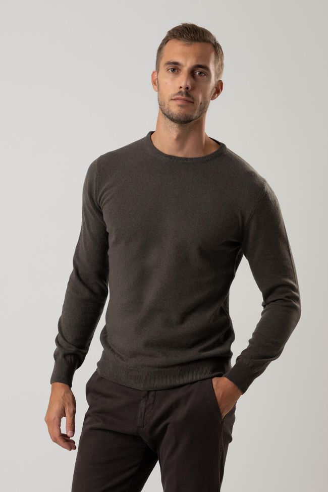 privati firenze Strickwaren Herren Privati Firenze Rundhalsausschnitt Slim Einfarbig 100% Kaschmir