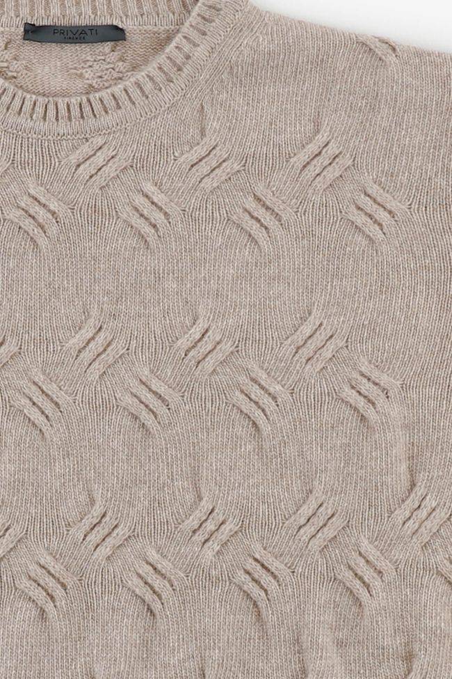 Privati Firenze Strickwaren Herren Privati Firenze Rundhalsausschnitt Slim Muster 90% Wolle 10% Kaschmir