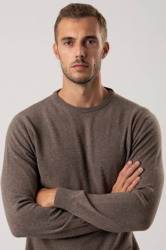 privati firenze Strickwaren Herren Privati Firenze Rundhalsausschnitt Slim Einfarbig 100% Kaschmir