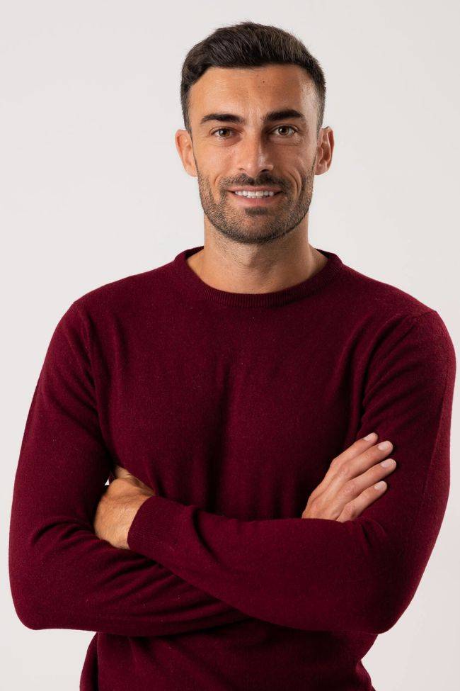 Privati Firenze Strickwaren Herren Privati Firenze Rundhalsausschnitt Slim Einfarbig 100% Kaschmir