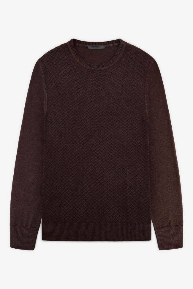 privati firenze Strickwaren Herren Privati Firenze Rundhalsausschnitt Slim Halb Unifarben 100% Wolle