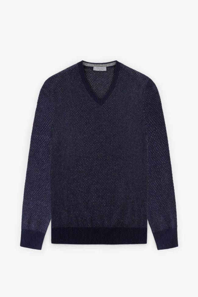 privati firenze Strickwaren Herren Privati Firenze V-Ausschnitt Regular Halb Unifarben 50% wool 20% pa 20%vi 10% cashmere