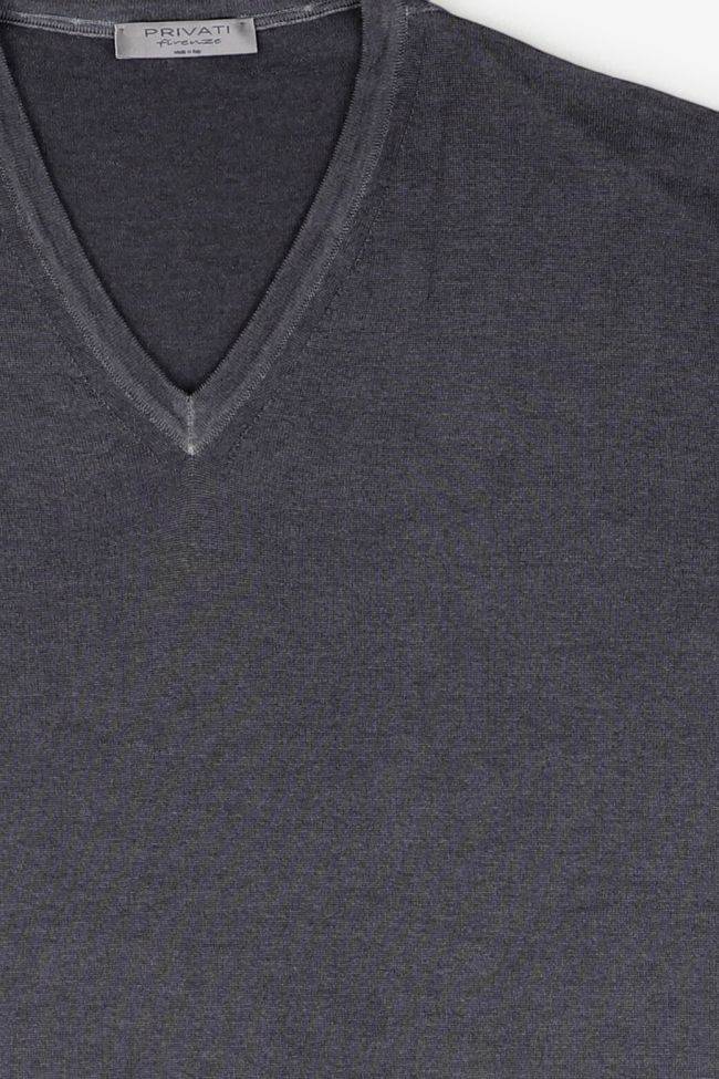 Privati Firenze Strickwaren Herren Privati Firenze V-Ausschnitt Regular Einfarbig 100% Merinowolle