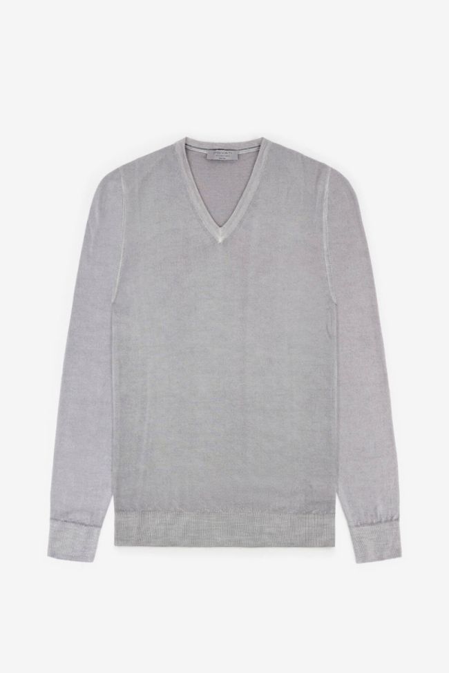 privati firenze Strickwaren Herren Privati Firenze V-Ausschnitt Regular Einfarbig 100% Merinowolle