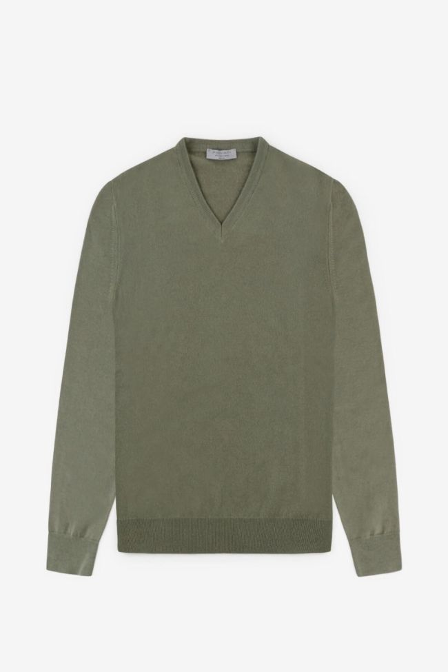 privati firenze Strickwaren Herren Privati Firenze V-Ausschnitt Regular Einfarbig 90% wolle 10% Kaschmir