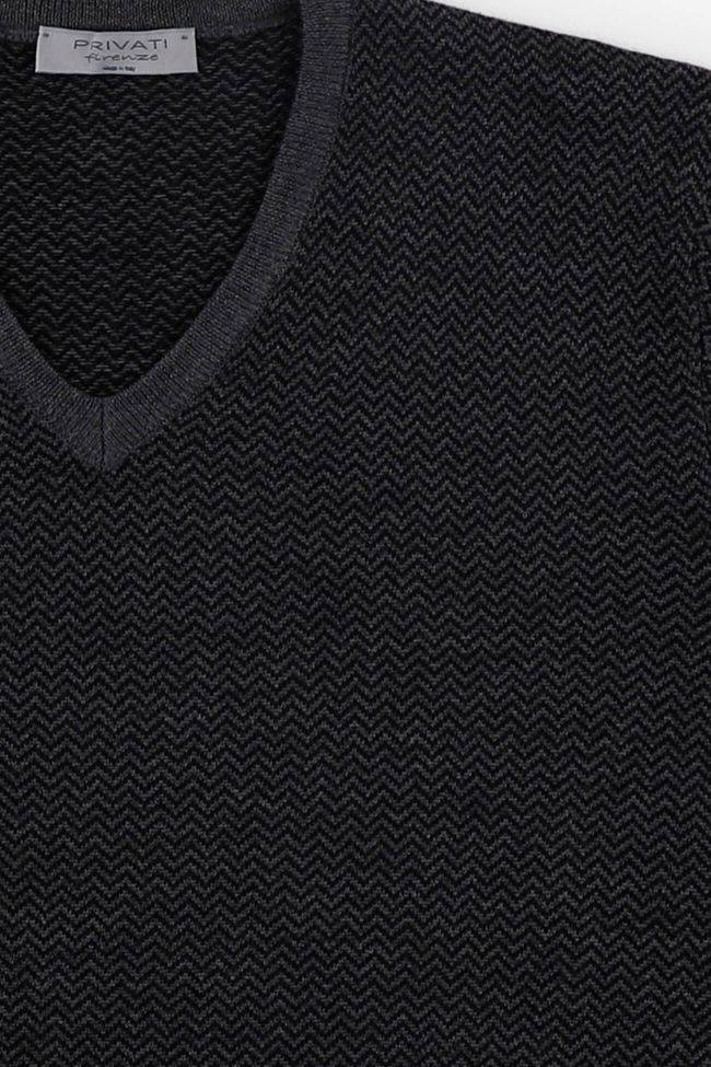 Privati Firenze Strickwaren Herren Privati Firenze V-Ausschnitt Slim Halb Unifarben 100% Wolle