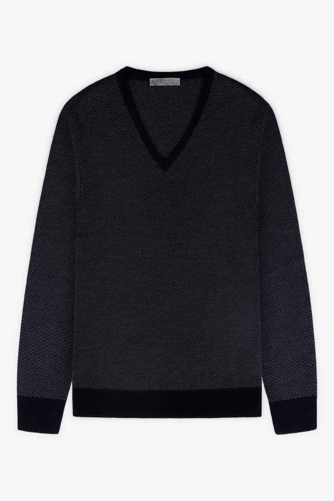 privati firenze Strickwaren Herren Privati Firenze V-Ausschnitt Slim Halb Unifarben 100% Wolle