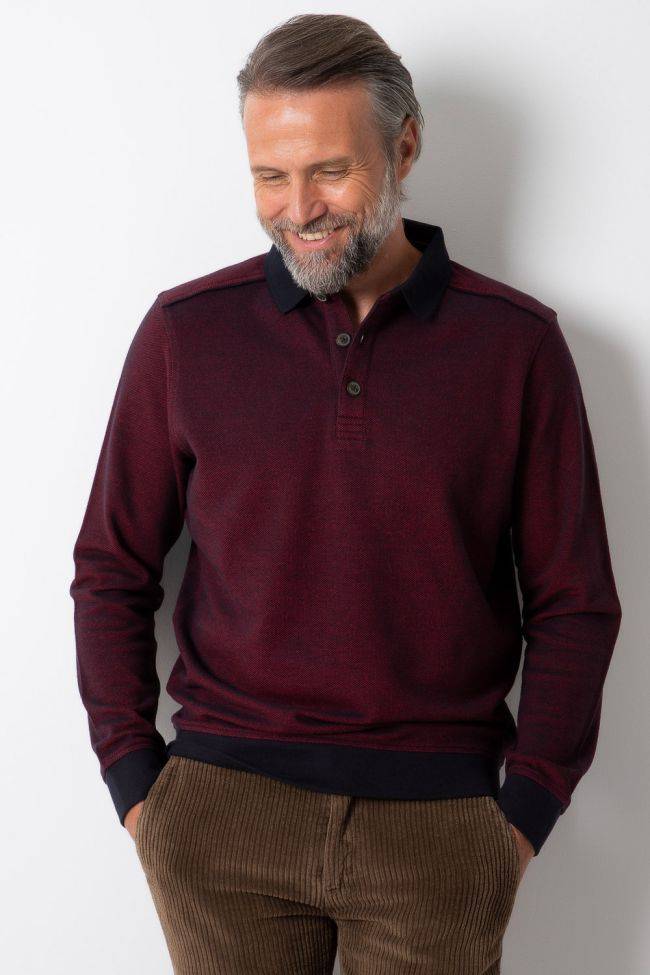 Ragman Strickwaren Herren Ragman Polokragen Classic Einfarbig 100% Winter Cotton