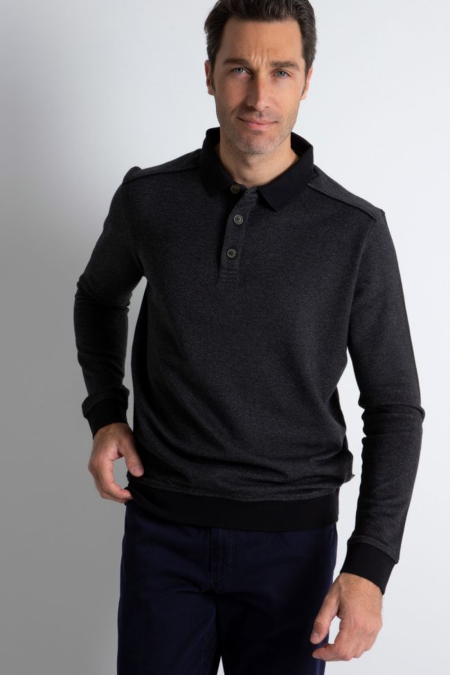 Ragman Strickwaren Herren Ragman Polokragen Classic Einfarbig 100% Winter Cotton