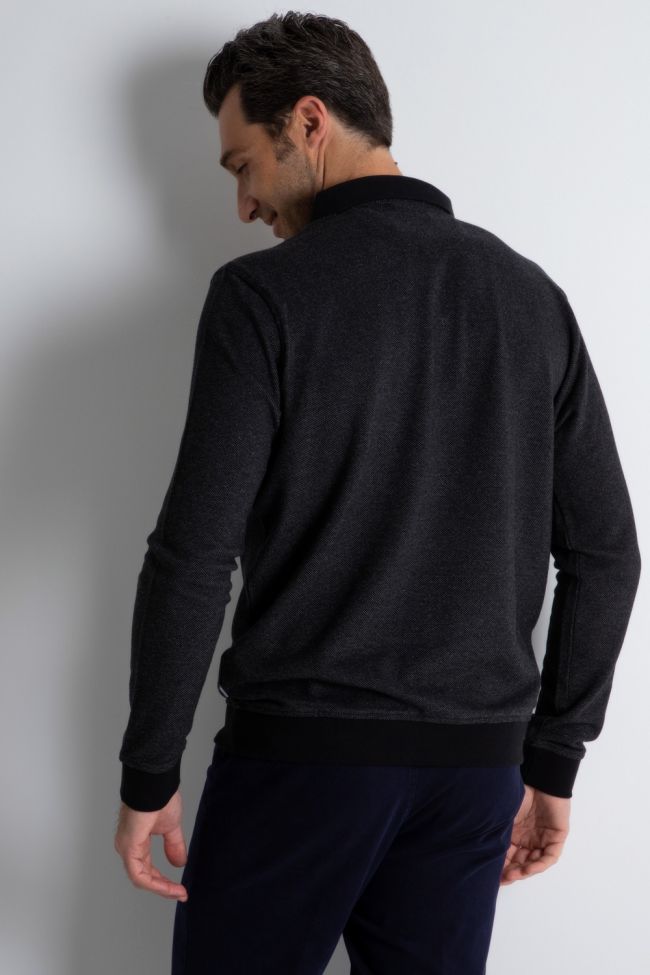 Ragman Strickwaren Herren Ragman Polokragen Classic Einfarbig 100% Winter Cotton