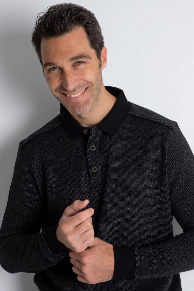 Ragman Strickwaren Herren Ragman Polokragen Classic Einfarbig 100% Winter Cotton